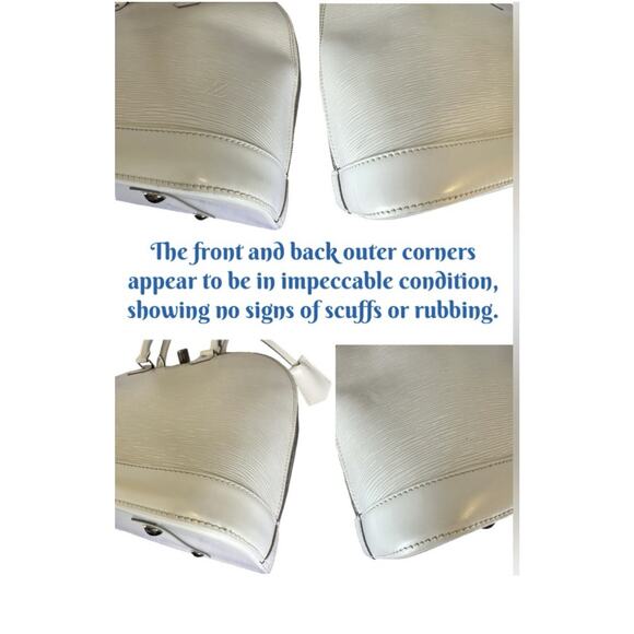 Louis Vuitton Ivory Epi Leather Alma GM Bag Silver Hardware - Picture 7 of 10